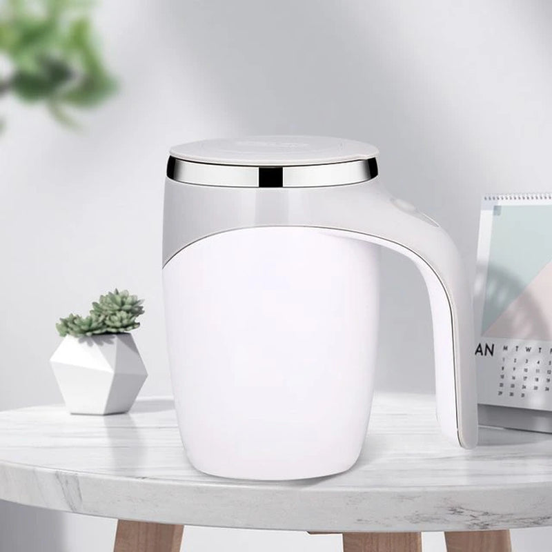 Automatic Stirring Cup Mug Rechargeable Portable Coffee Electric Stirring Stainless Steel Rotating Magnetic Home Drinking Tools